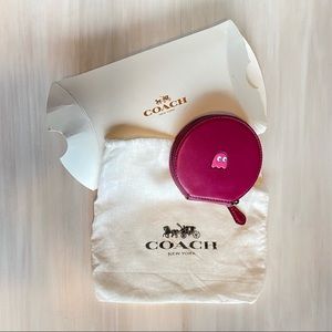 Coach x Pac-Man Round Coin Case (F54871)